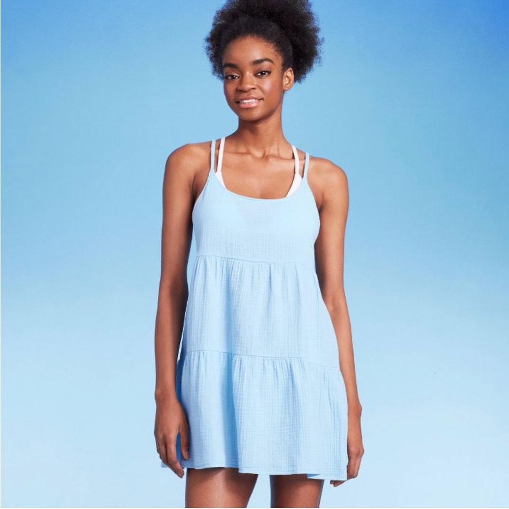 Target- Wild Fable Tiered Cover Up Mini Dress XS